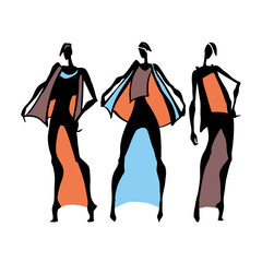 Beautiful Woman silhouette. 