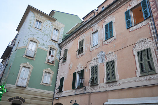 View of Loano old town