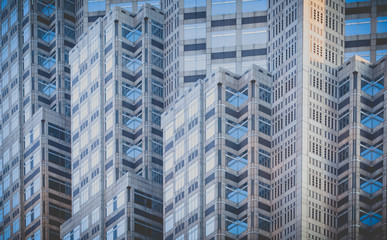 Fototapeta premium High rise modern building as pattern and background