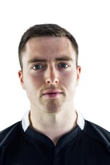 Fototapeta premium A rugby player looking at the camera