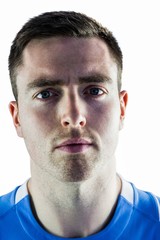 Fototapeta premium A rugby player looking at the camera