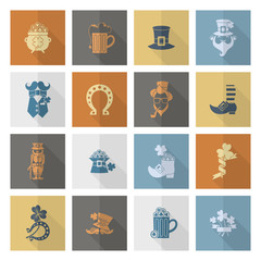 Saint Patricks Day Icon Set