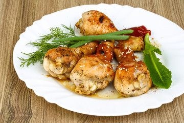 Grilled chicken legs