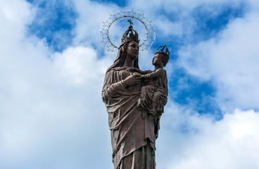 Mary star of the sea statue in Trapani, Italy