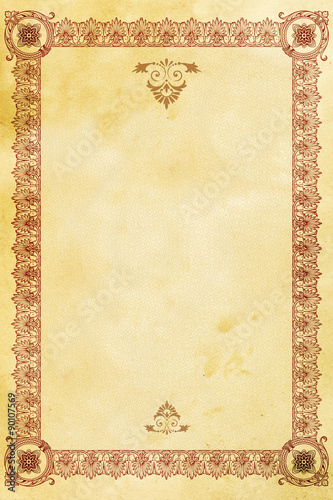 Old fashioned writing paper
