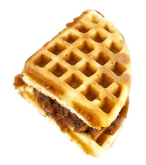 waffles with spissated milk