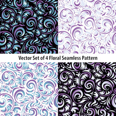 Seamless Wallpaper Pattern, set colors