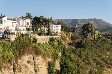 Naklejka premium Partial view of the city of Ronda, monumental town, Malaga, Spai