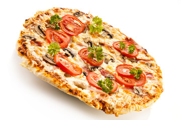 Pizza on white background 