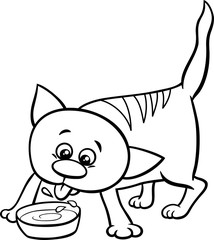 kitten and milk coloring book