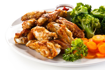 Grilled chicken wings 