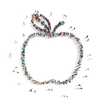 people  shape  apple group