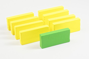 Wooden Blocks - Leadership Concept