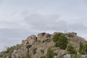 Fototapeta na wymiar ruinas del castillo de Cártama, Málaga