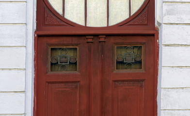 Door details of old houses