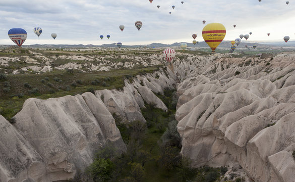 Воздушные шары над Каппадокией. Турция.