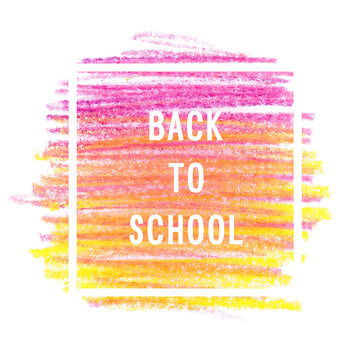 Motivation poster "Back to school" .