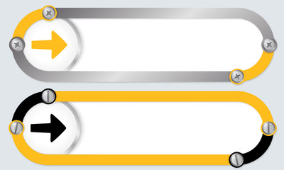 Fototapeta premium Two abstract frames for your text and arrow