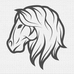 Horse symbol, logo, emblem.