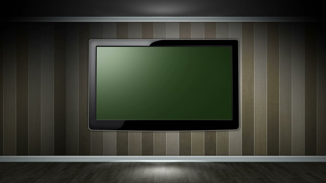 Green Screen Monitor and Room, 4k