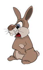 illustration of cartoon rabbit 