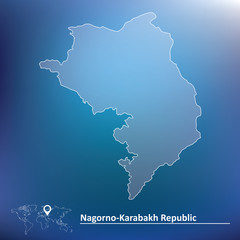 Map of Nagorno-Karabakh Republic