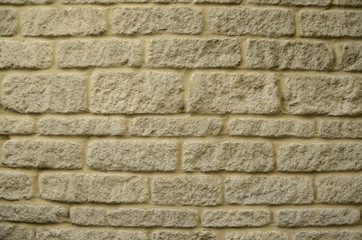 Cream Cottage Natural Stone Wall Background