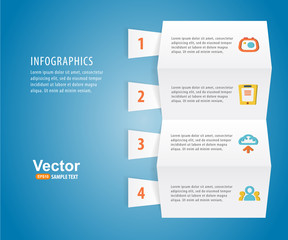 Paper infographics for business