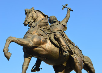 Detail,  statue of Michael the Brave (Mihai Viteazul), Bucharest