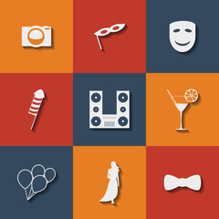 Carnival icons eps10