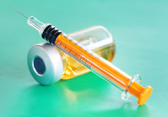 Syringe with vial