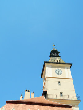 The old town hall and city council in Brasov, Romania.