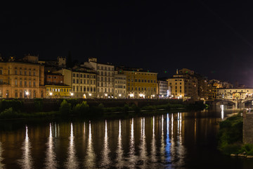 Fototapeta na wymiar Florence in the night - Italy