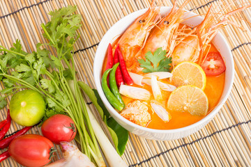 Tom Yum Goong, Thai hot spicy soup shrimp