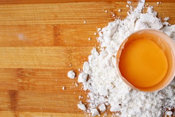 Eggs and flour