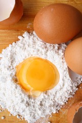 Eggs and flour