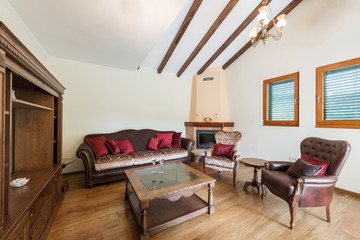 Apartment interior, stylish living room