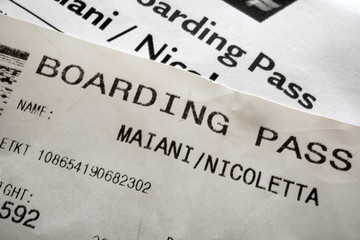 Obraz premium Boarding pass