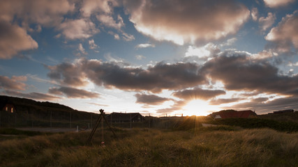  Sonnenuntergang in den Dünen