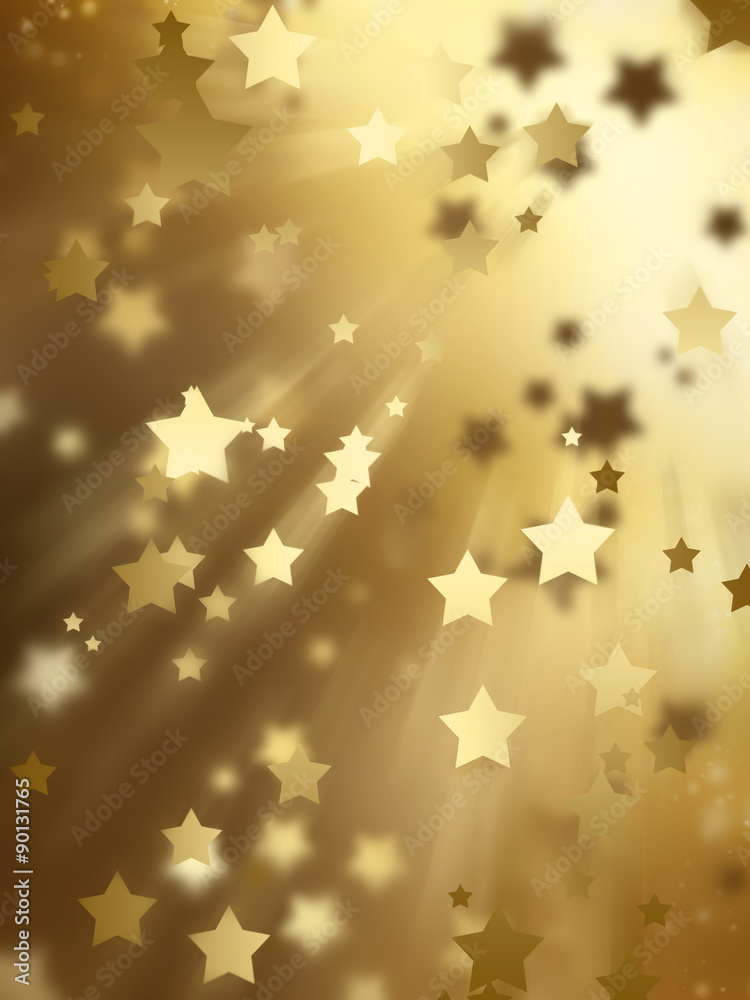 Poster golden stars