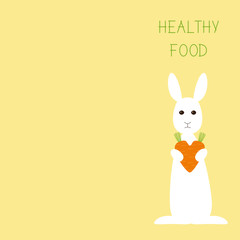 Healthy food greeting card