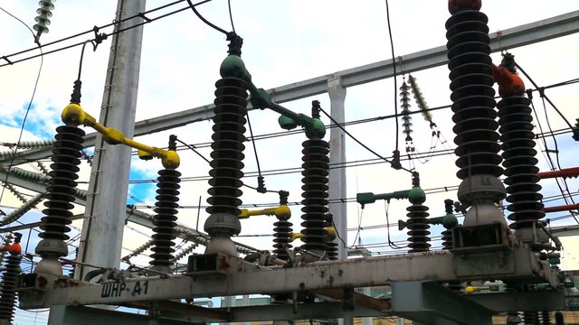 High voltage disconnector in modern electrical switchyard