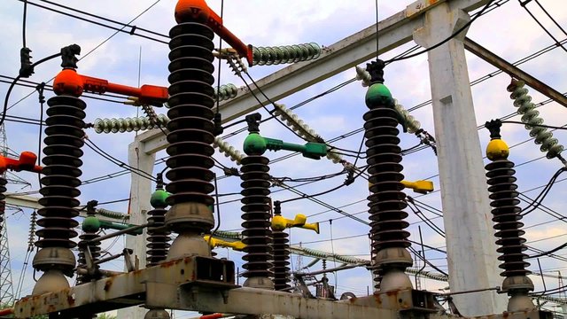 High voltage disconnector in modern electrical switchyard