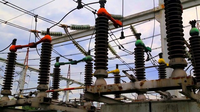 High voltage disconnector in modern electrical switchyard