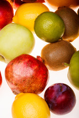 Citrus tropical colorful fruits