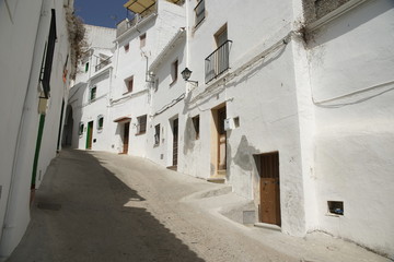 Fototapeta na wymiar Calles de pueblos de Andalucía, Casarabonela, Málaga