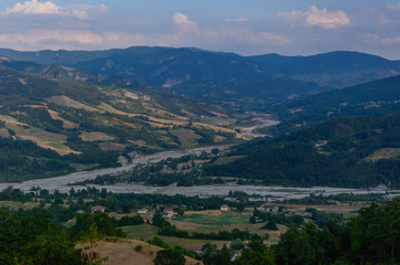 Naklejka premium Italian mountains landscape