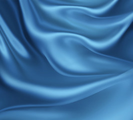blue silk waves