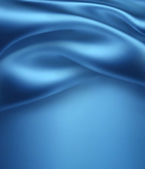 blue silk waves