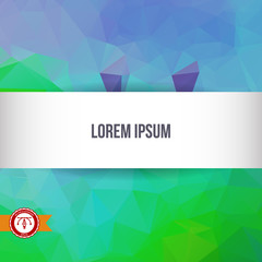 Obraz premium Abstract Colorful Triangles Background. Vector